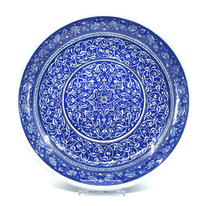 Important Blue and White Iznik Pottery Deep Plate