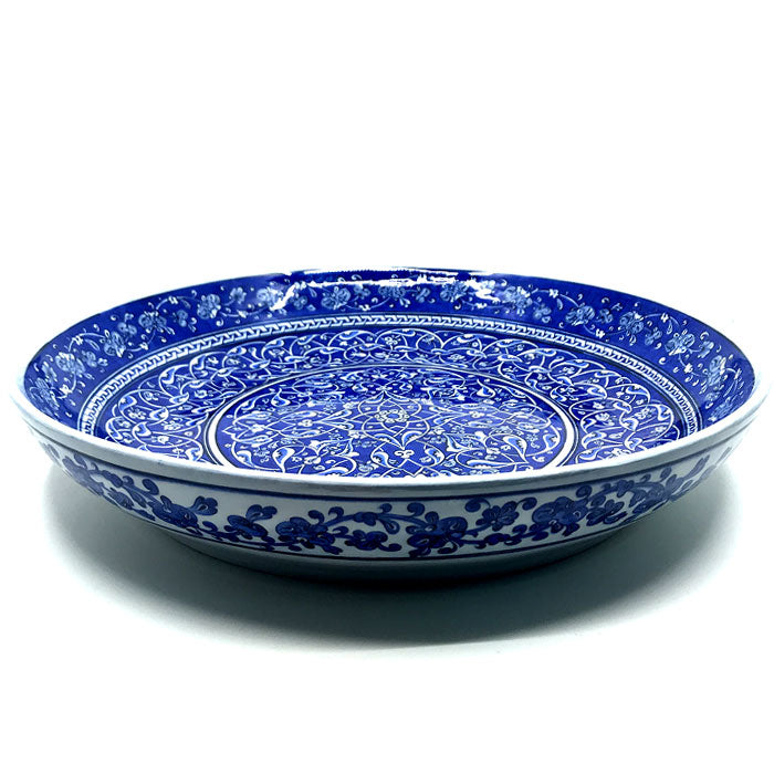 Important Blue and White Iznik Deep Plate