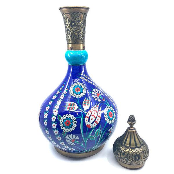 Iznik Copper Vase Floral Pattern