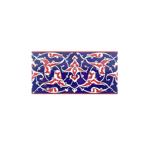 Iznik Border Tile Palmette Design in Blue