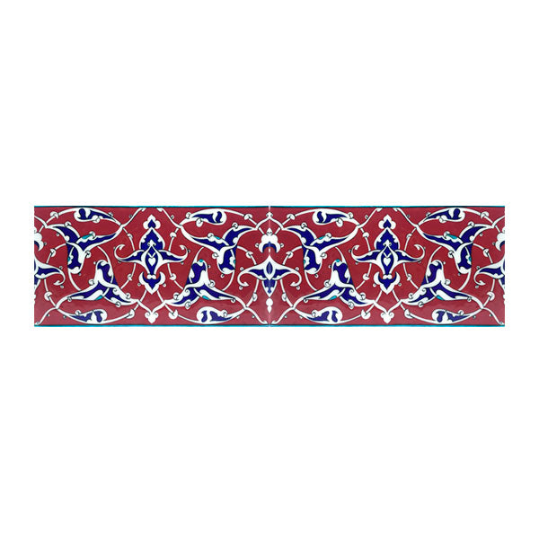 Iznik Border Tile | Palmette Design