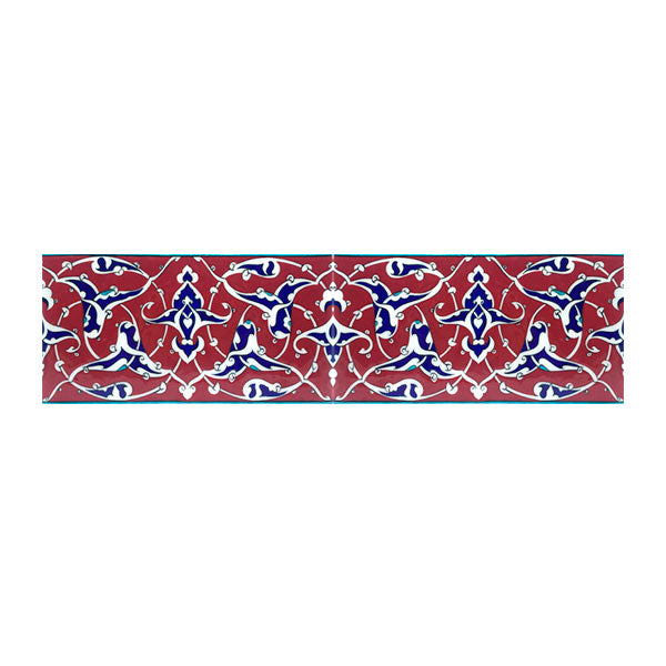 Iznik Border Tile | Palmette Design