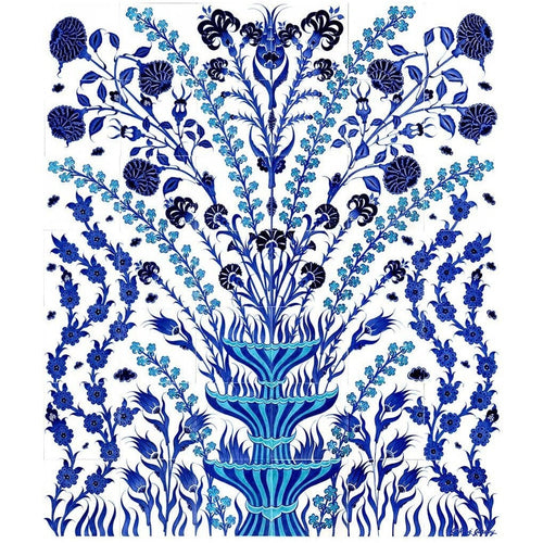Panel - Iznik Tile Panel |  Floral Design
