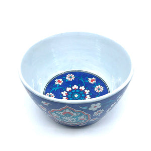 Iznik ceramic high bowl with floral design