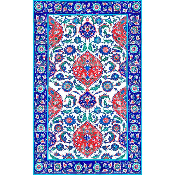 iznik tiles in selimiye mosque