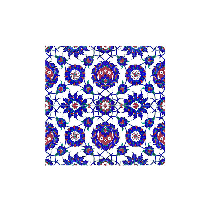 Floral and Rosette Design iznik tile