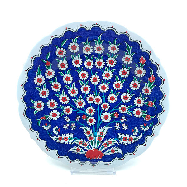 Iznik Plate Tree of Life Blue Ground